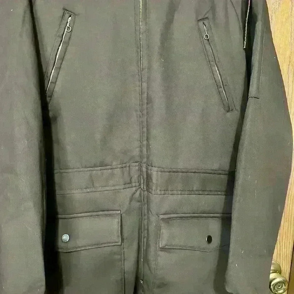 Sears Work'N Leisure Mens Size 44 Regular Brown Coveralls Overalls Hood Vintage - Picture 3 of 7